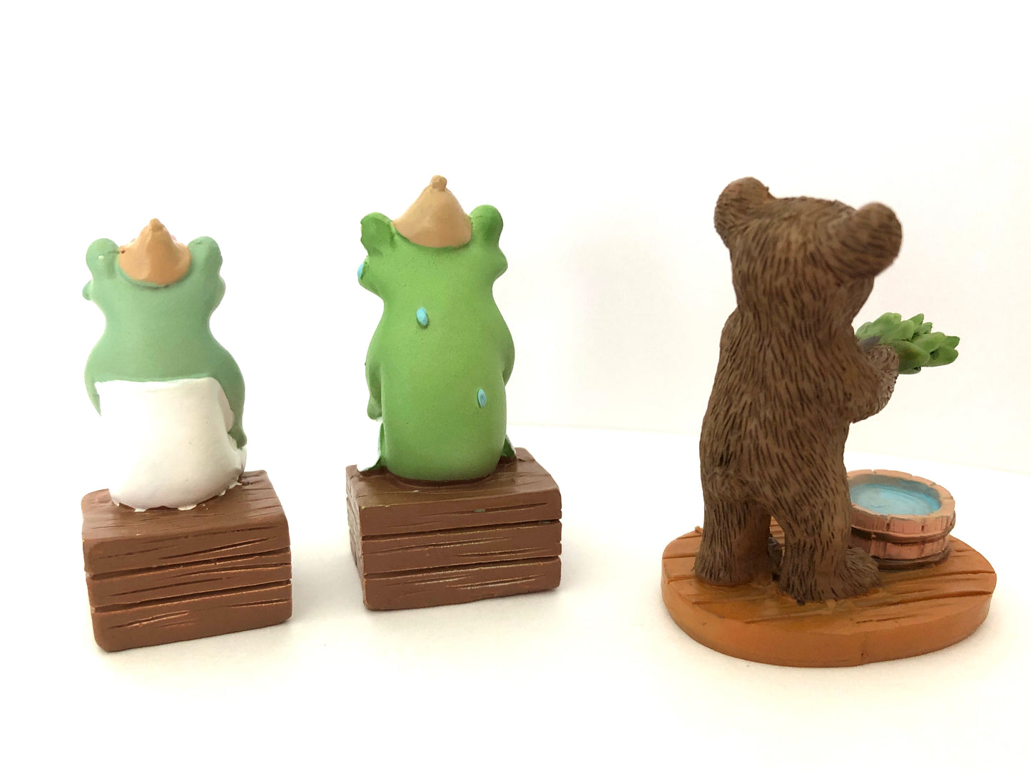 Copeau コポー サウナーに入るコポタロウ、コポミと熱波を送るくまちゃんの3体セット